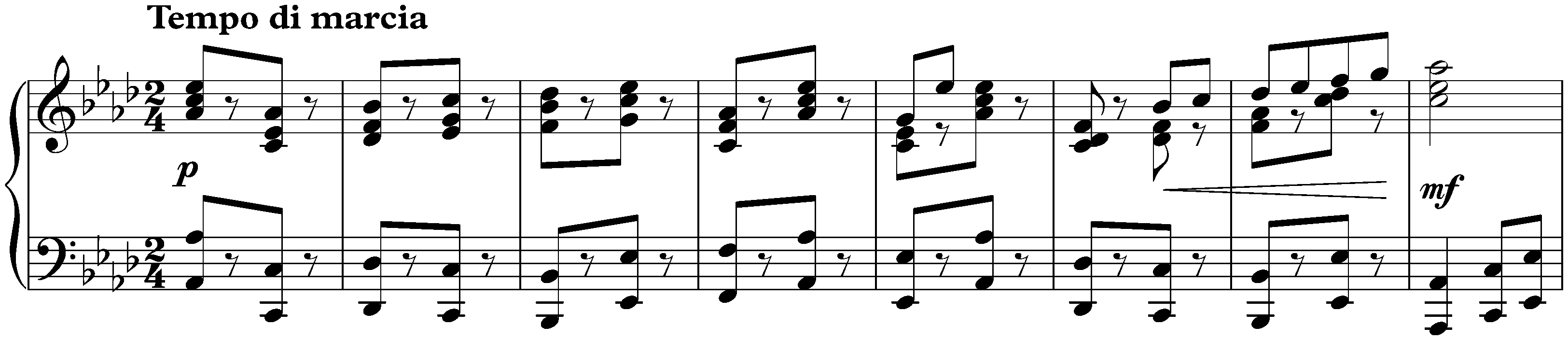 March, op. 89 no. 8