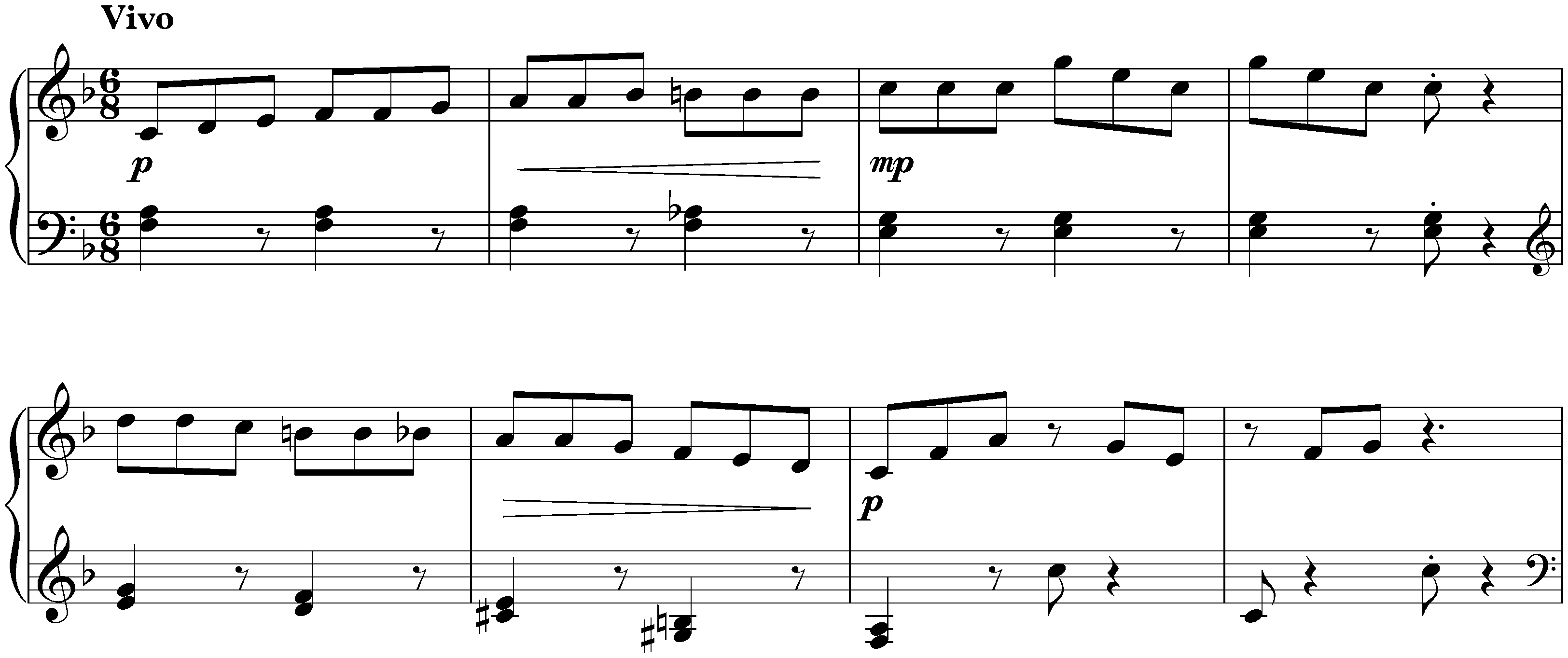 Music for Children, op. 65; 9. Attrape qui peut
