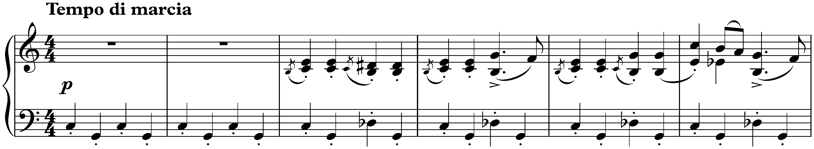 Music for Children, op. 65; 10. Marche