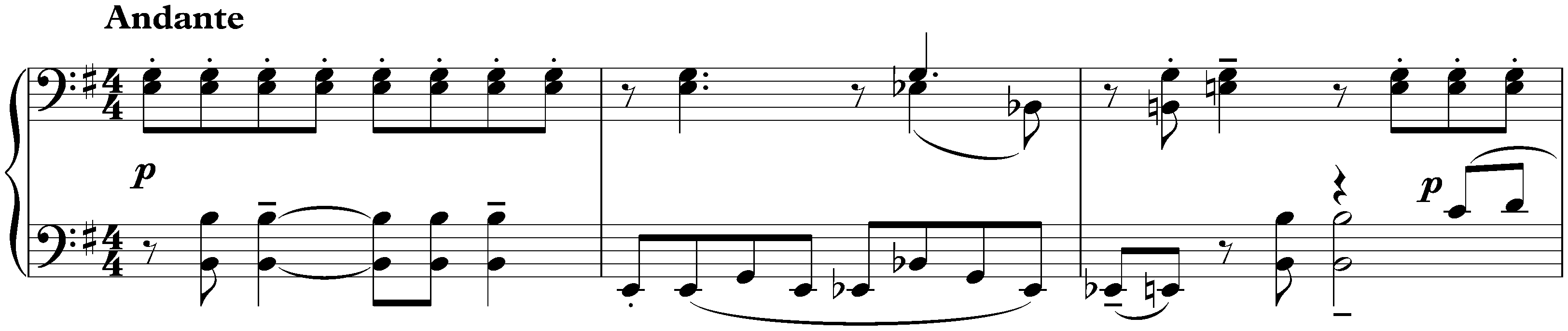 Pensées, op. 62; 3. Andante