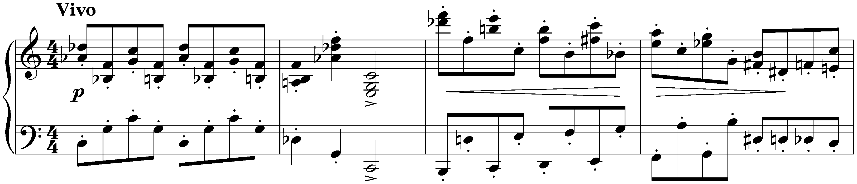 Four Pieces, op. 3; 2. Jest