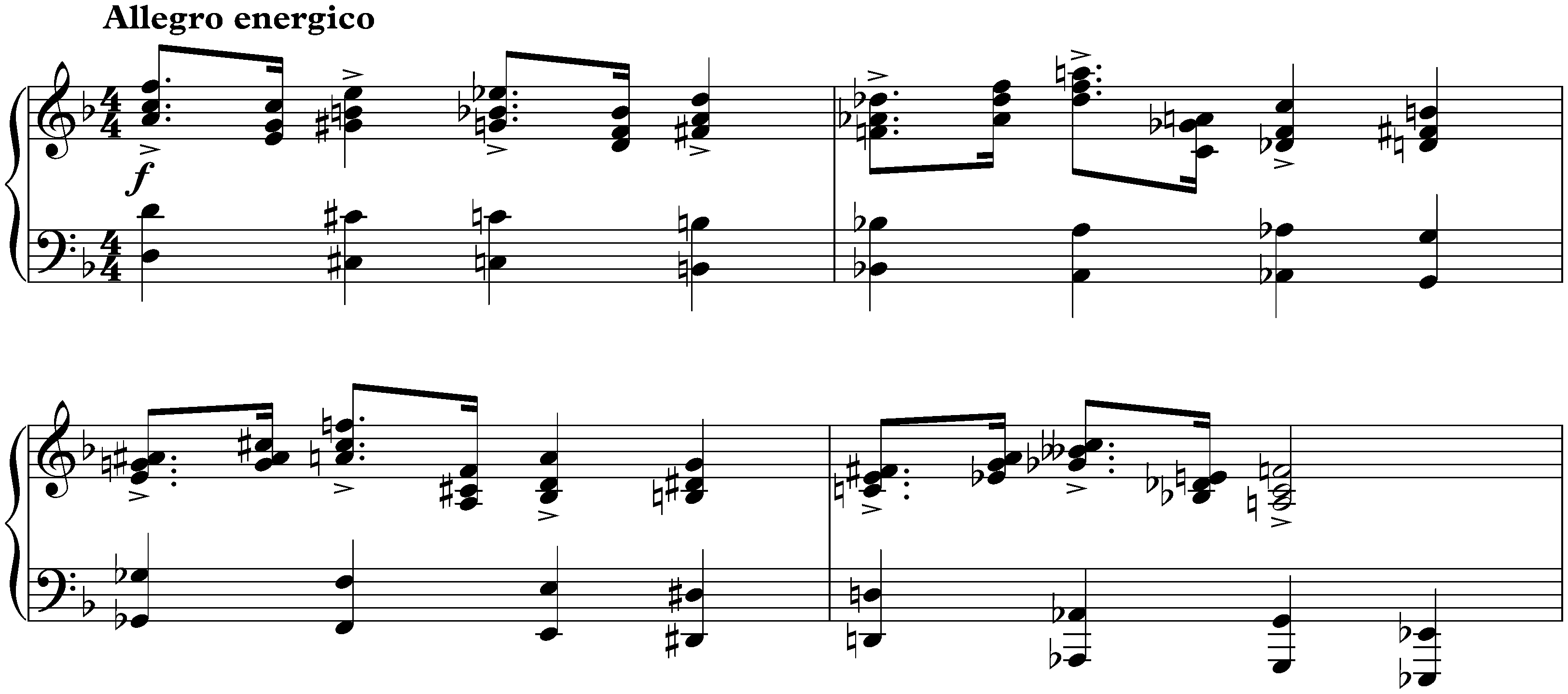 Four Pieces, op. 3; 3. March