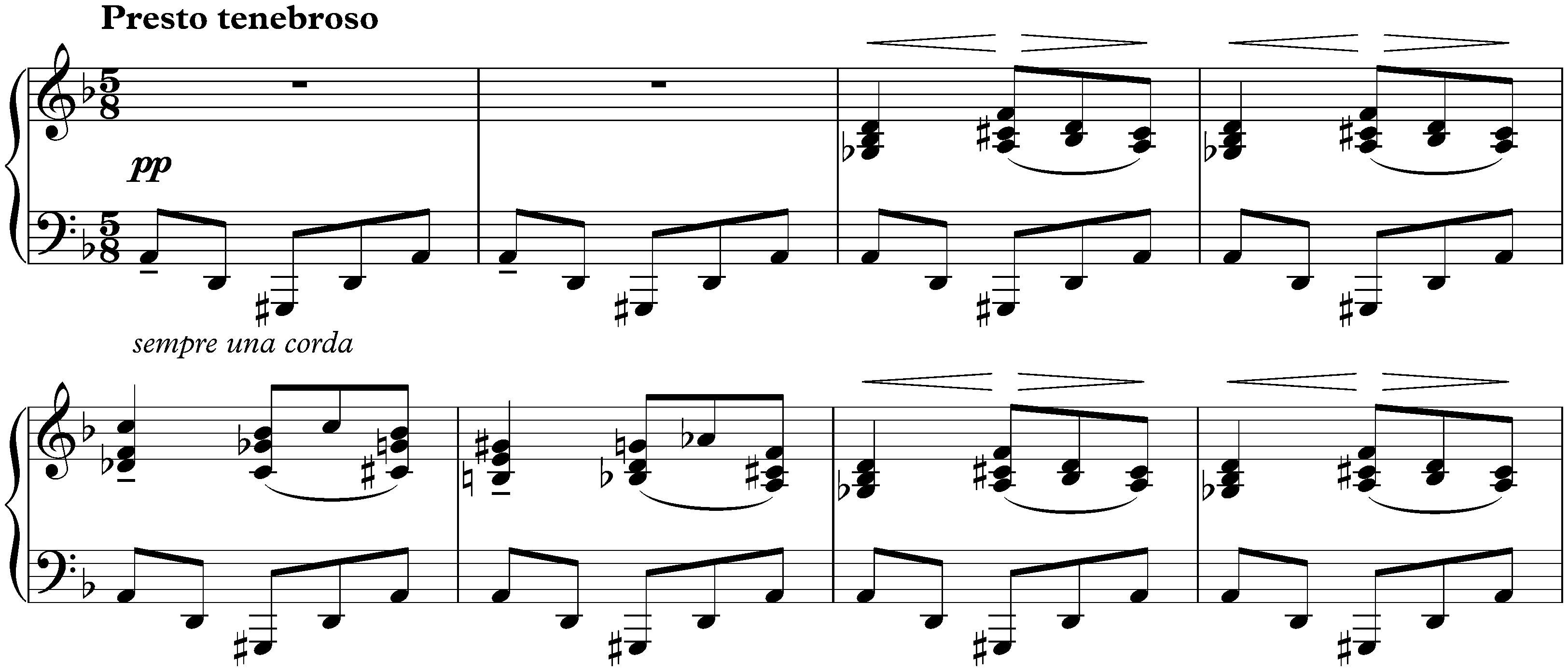 Four Pieces, op. 3; 4. Phantom