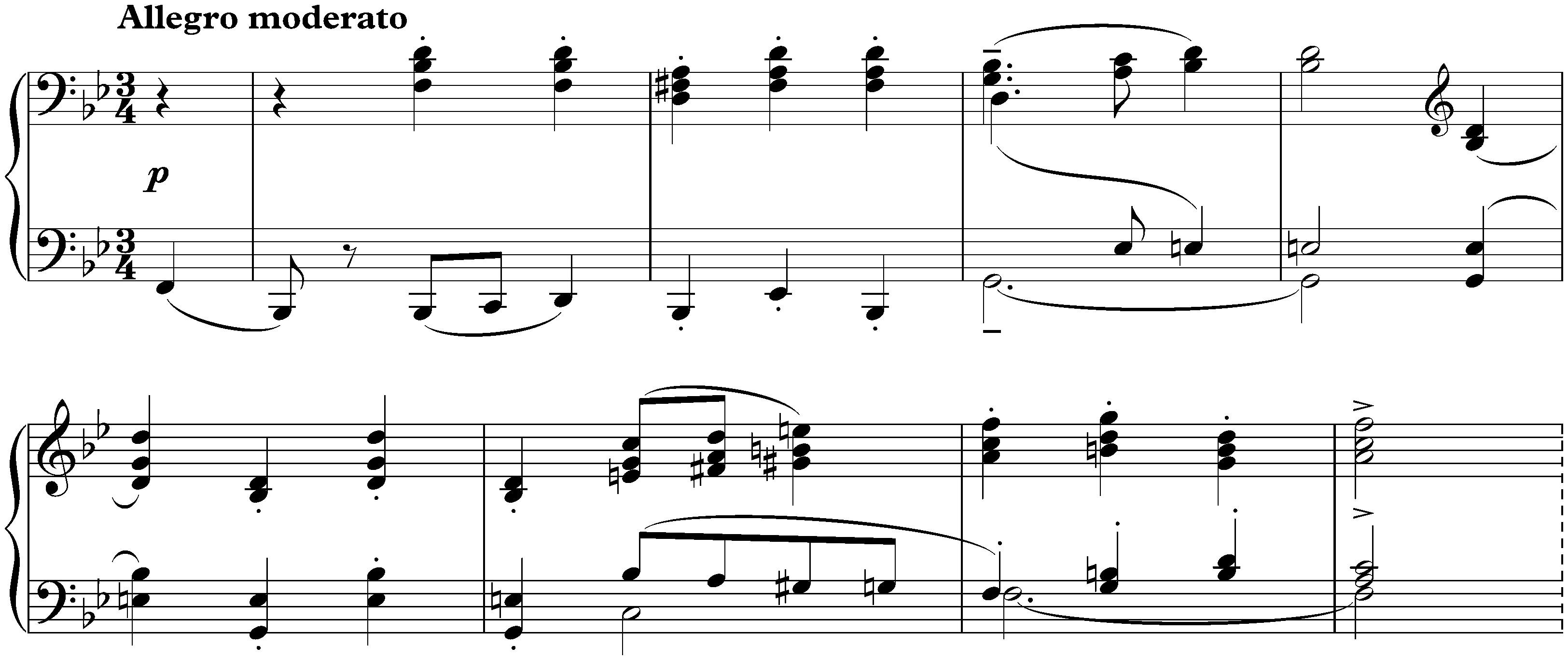 Four Pieces, op. 32; 2. Menuetto