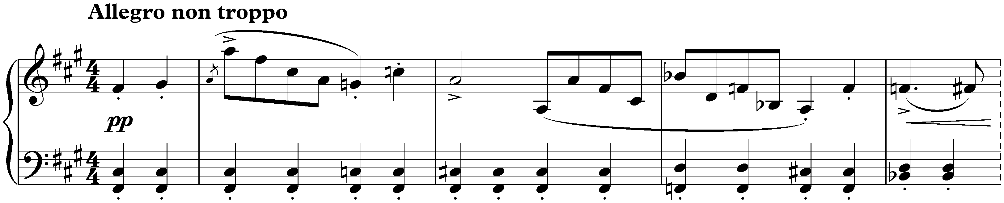 Four Pieces, op. 32; 3. Gavotta