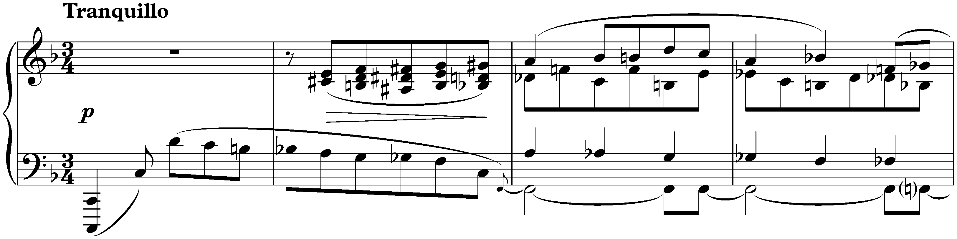 Four Pieces, op. 4; 1. Réminiscences