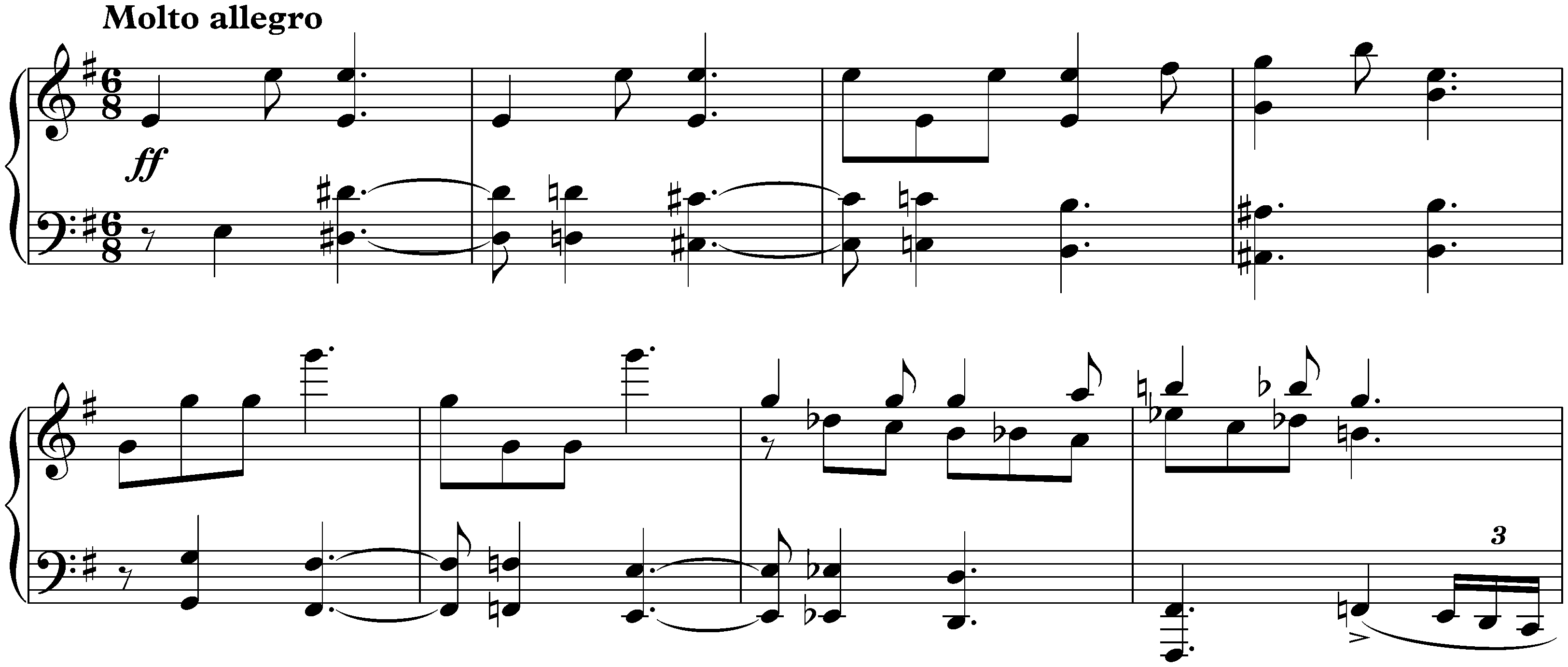 Four Pieces, op. 4; 2. Elan