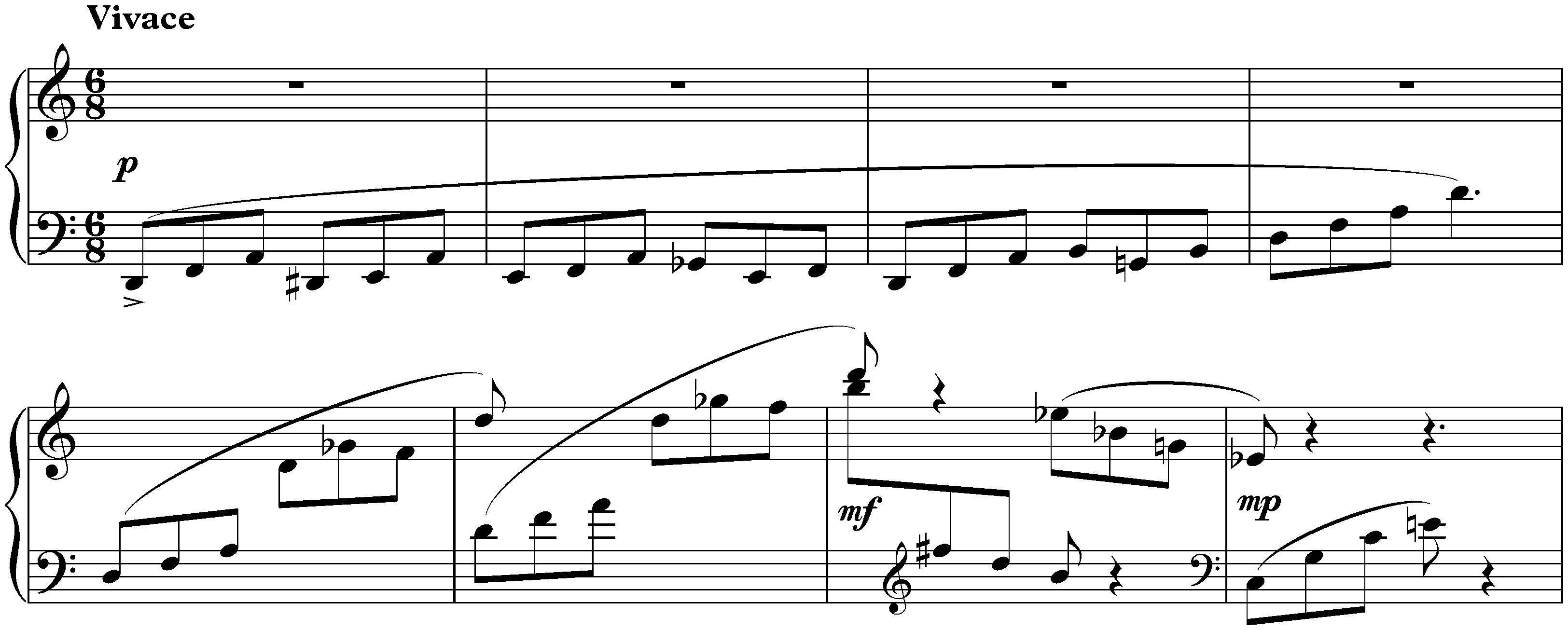 Six Pieces, op. 52; 3. Etude