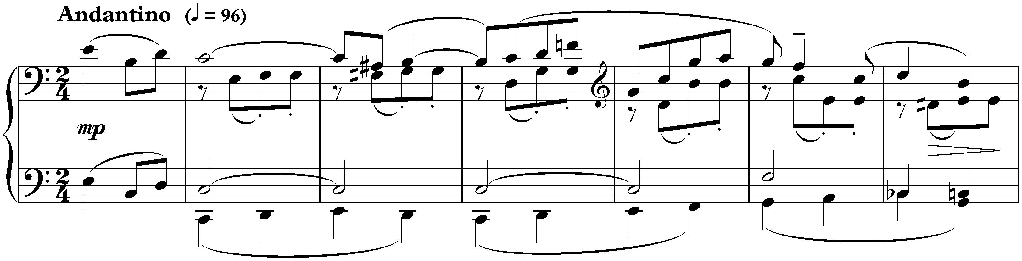 Three Pieces, op. 59; 1. Promenade