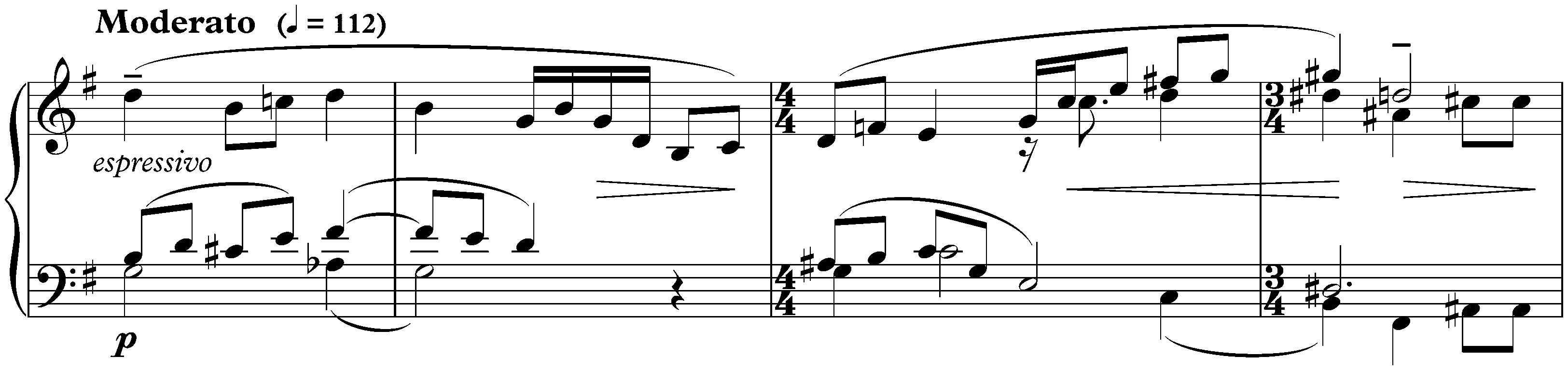 Three Pieces, op. 59; 2. Paysage