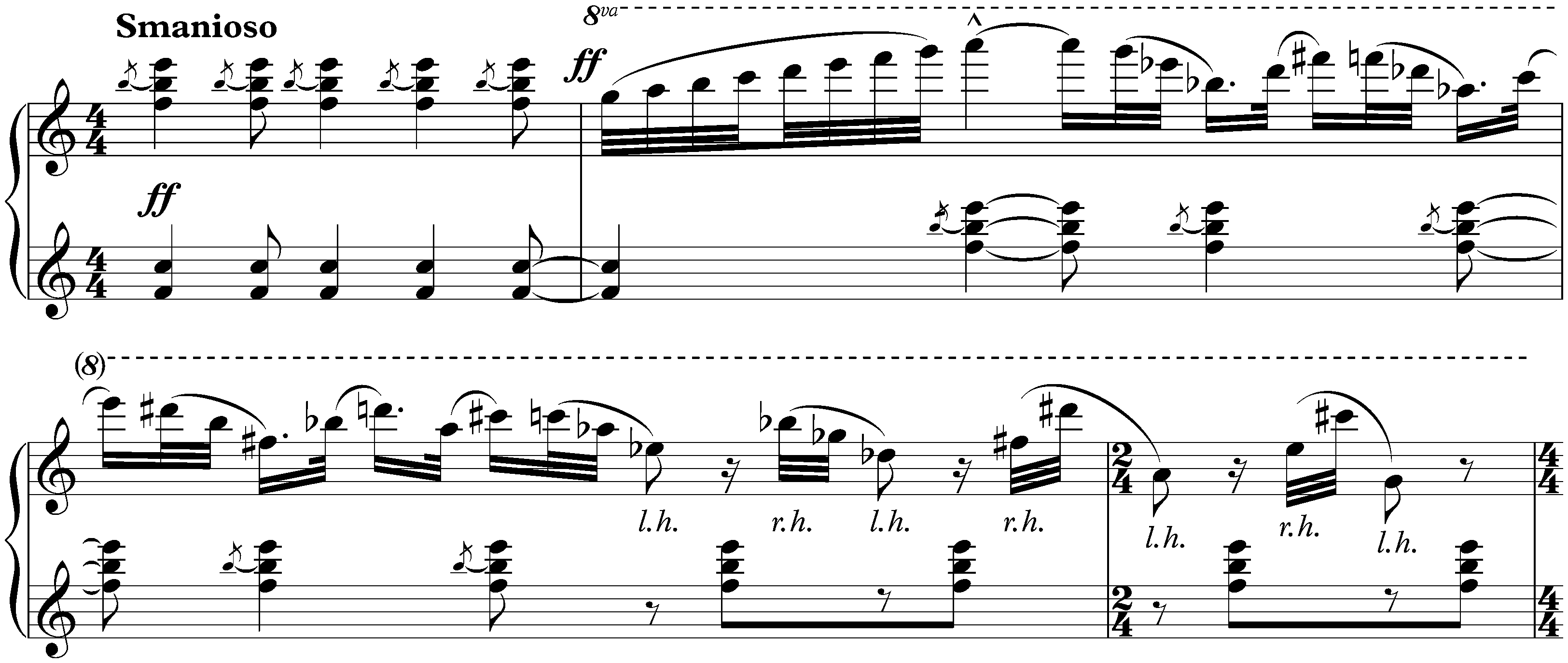Sarcasms, op. 17; 4. Smanioso