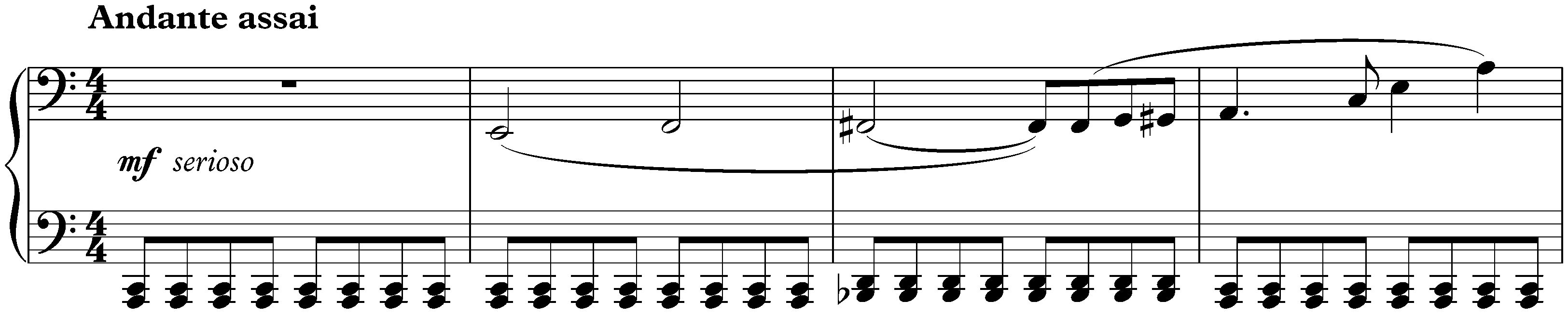 Sonata no. 4 in C minor, op. 29; 2. Andante assai