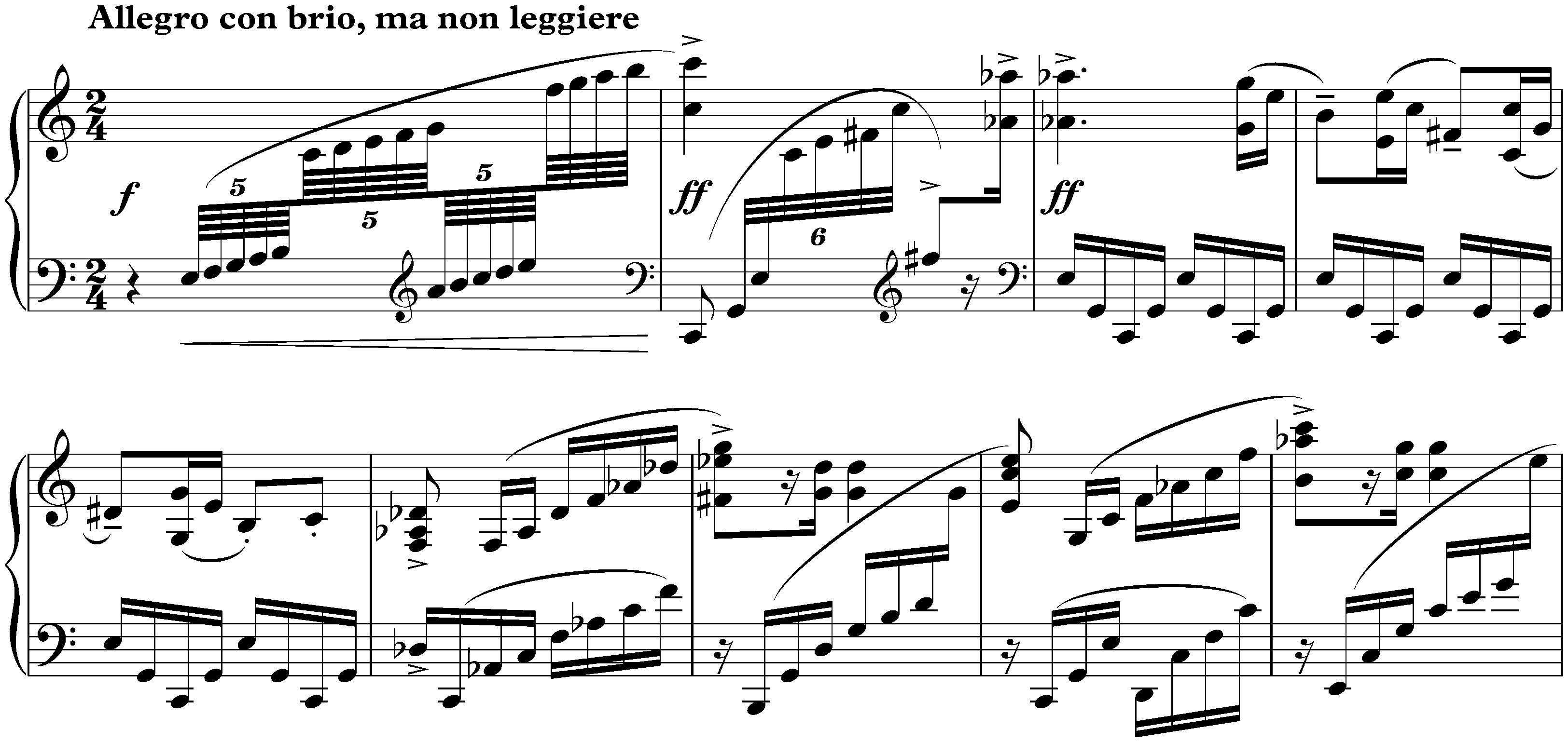 Sonata no. 4 in C minor, op. 29; 3. Allegro con brio, ma non leggiere