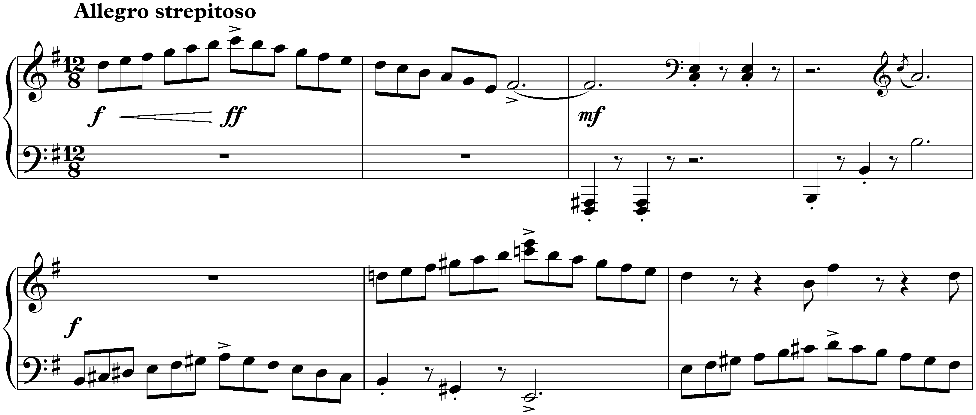 Sonata no. 9 in C major, op. 103; 2. Allegro strepitoso &ndash; Andantino &ndash; Allegro strepitoso
