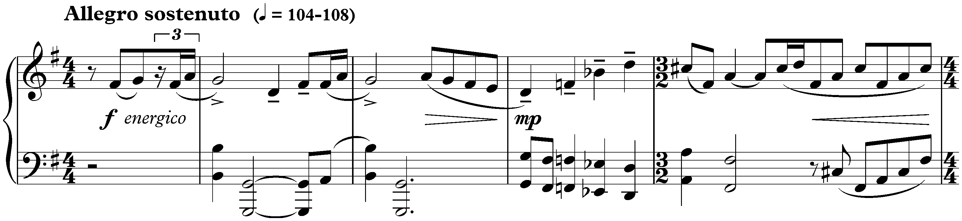 Sonatina in G major, op. 54 no. 2; 1. Allegro sostenuto