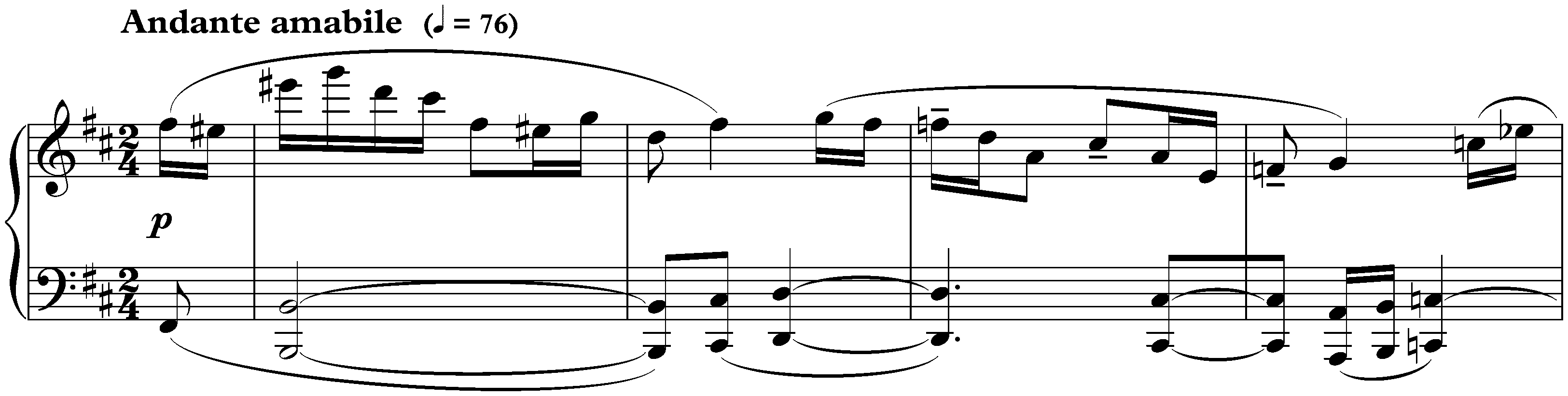 Sonatina in G major, op. 54 no. 2; 2. Andante amabile