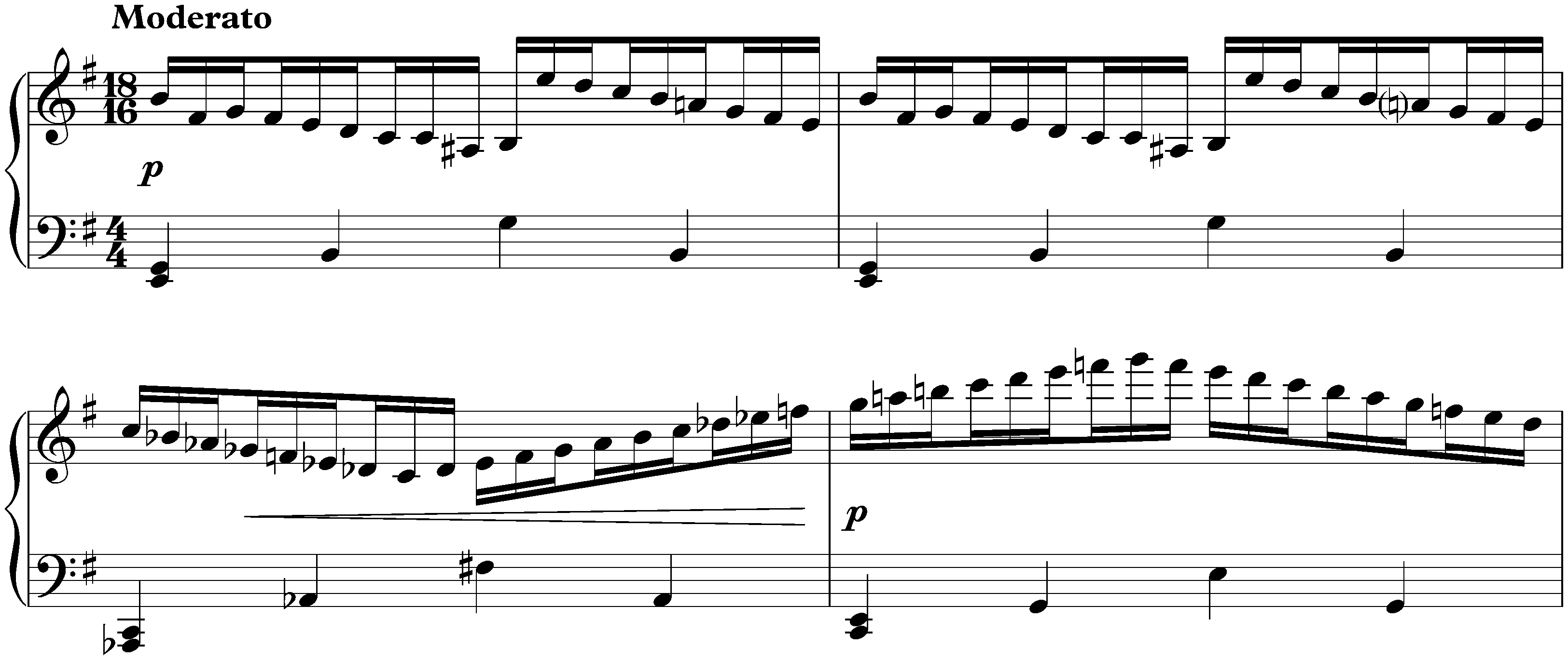 Four Studies, op. 2; 2. E minor