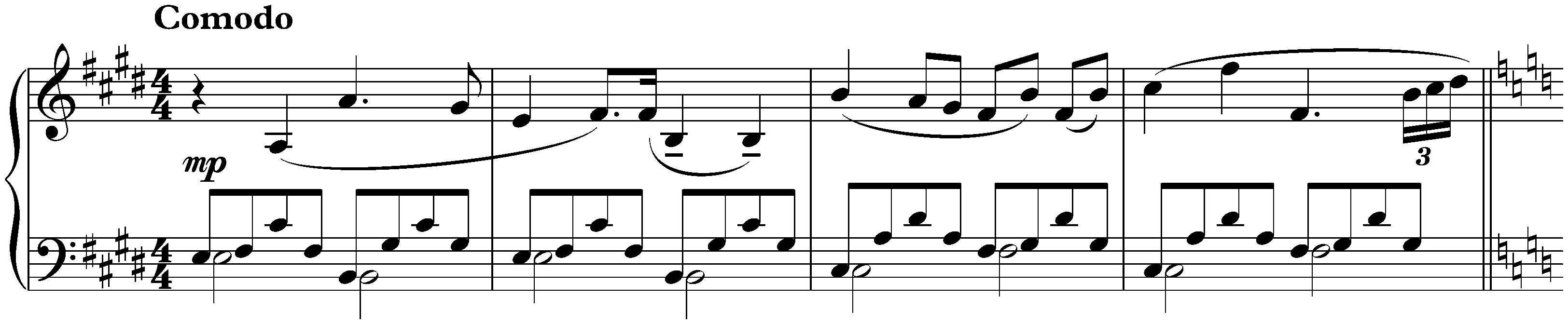 Visions Fugitives, op. 22; 8. Comodo