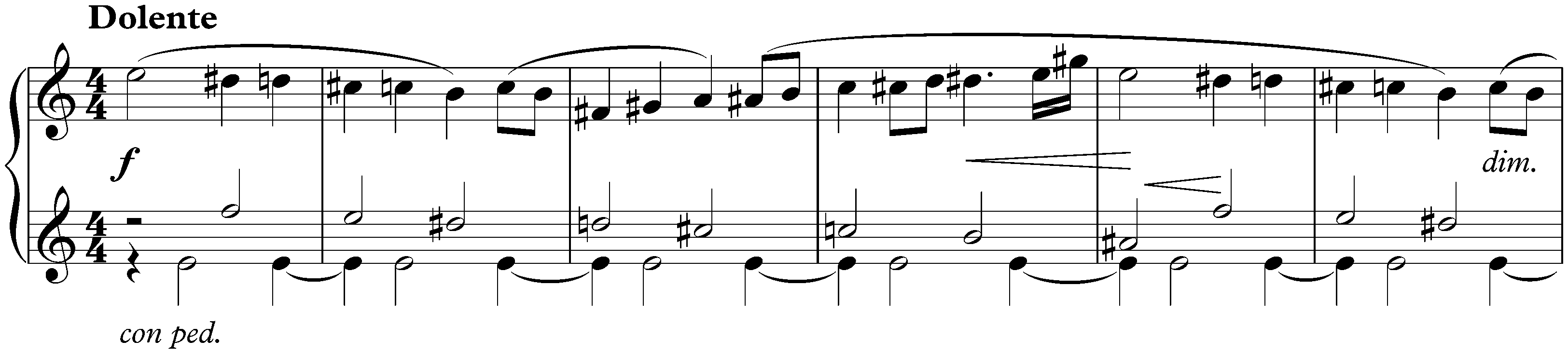 Visions Fugitives, op. 22; 16. Dolente