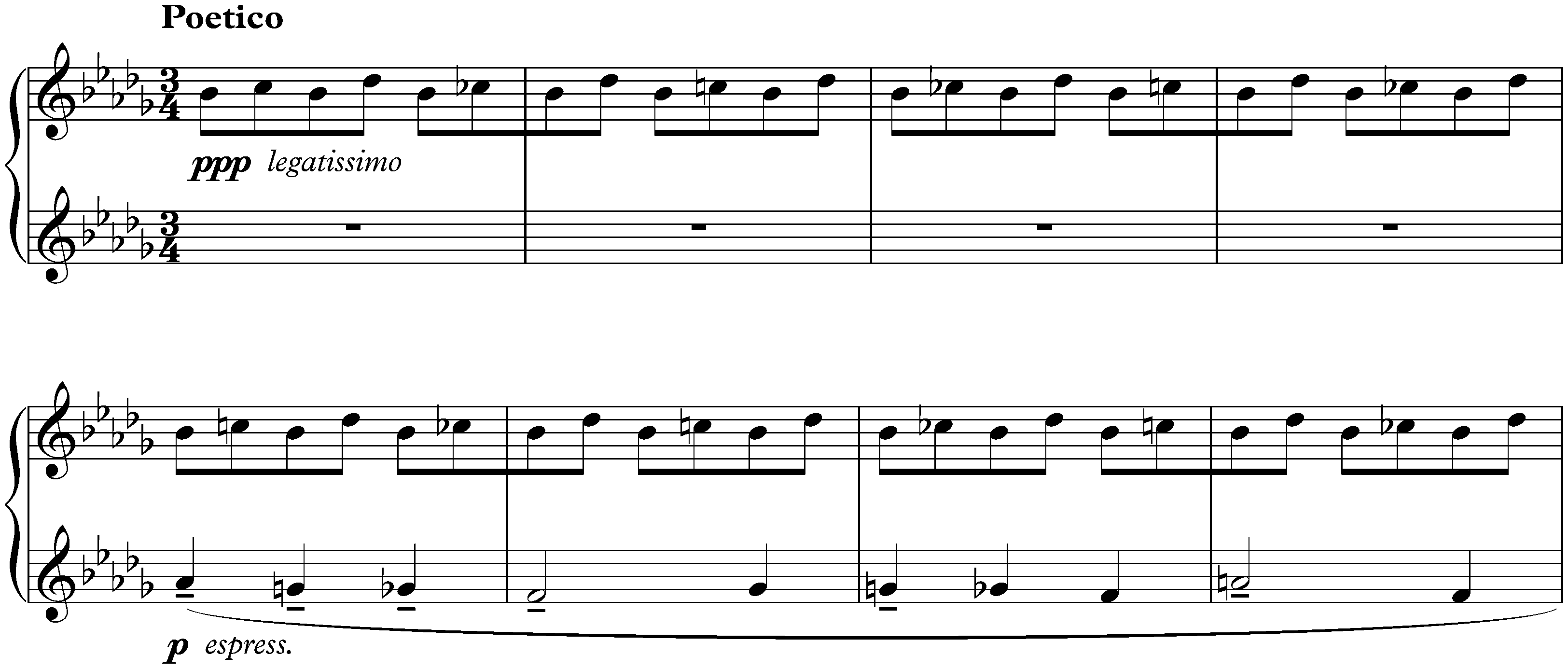 Visions Fugitives, op. 22; 17. Poetico