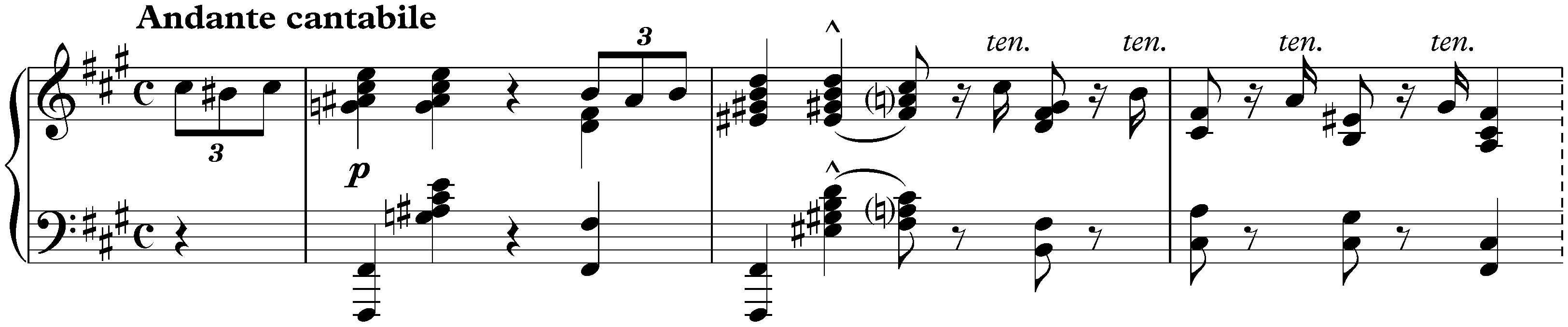 Three Nocturnes; 1. F-sharp minor