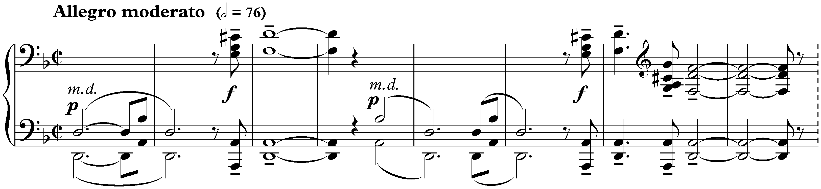 Sonata no. 1 in D minor, op. 28; 1. Allegro moderato