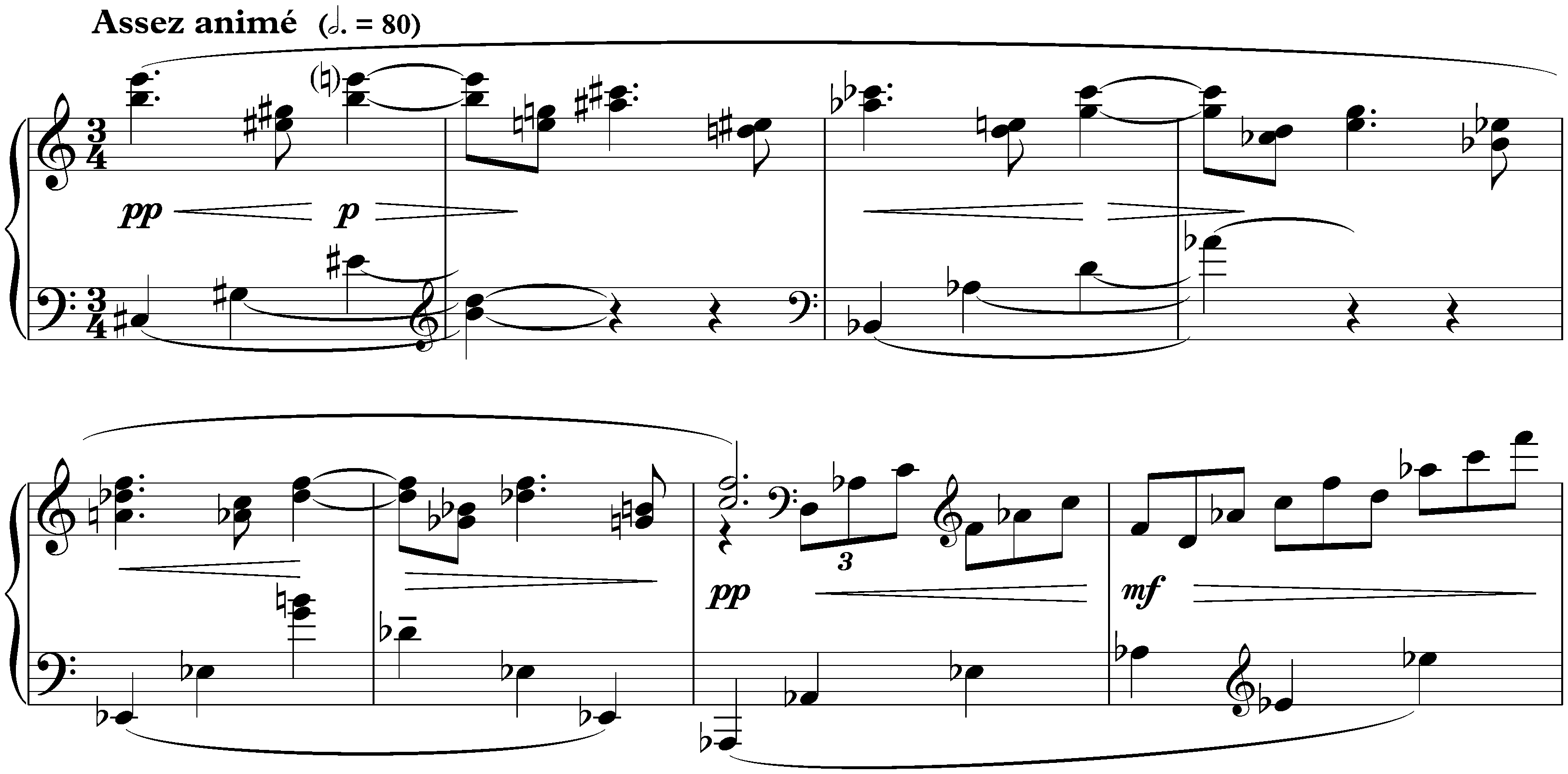 Valses nobles et sentimentales; 4. Assez animè