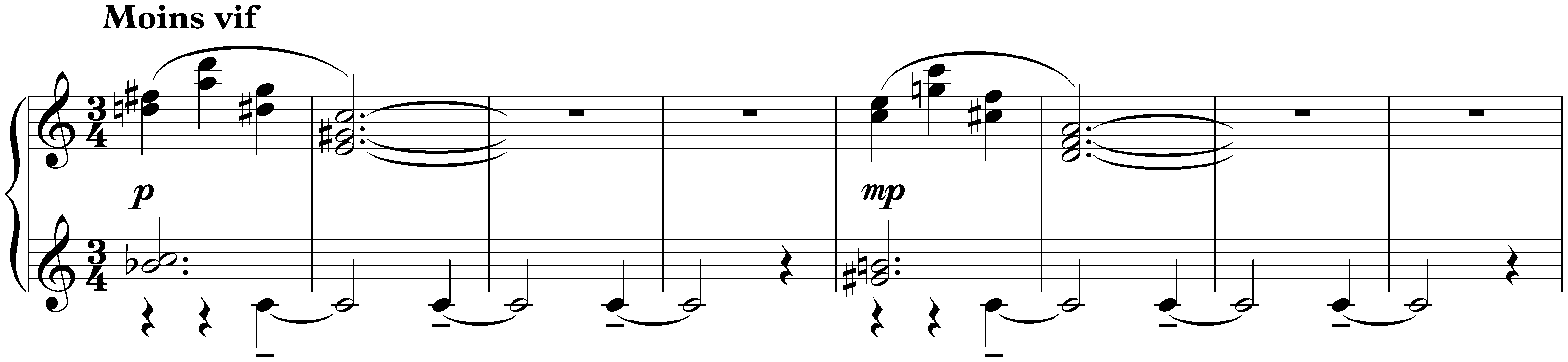 Valses nobles et sentimentales; 7. Moins vif