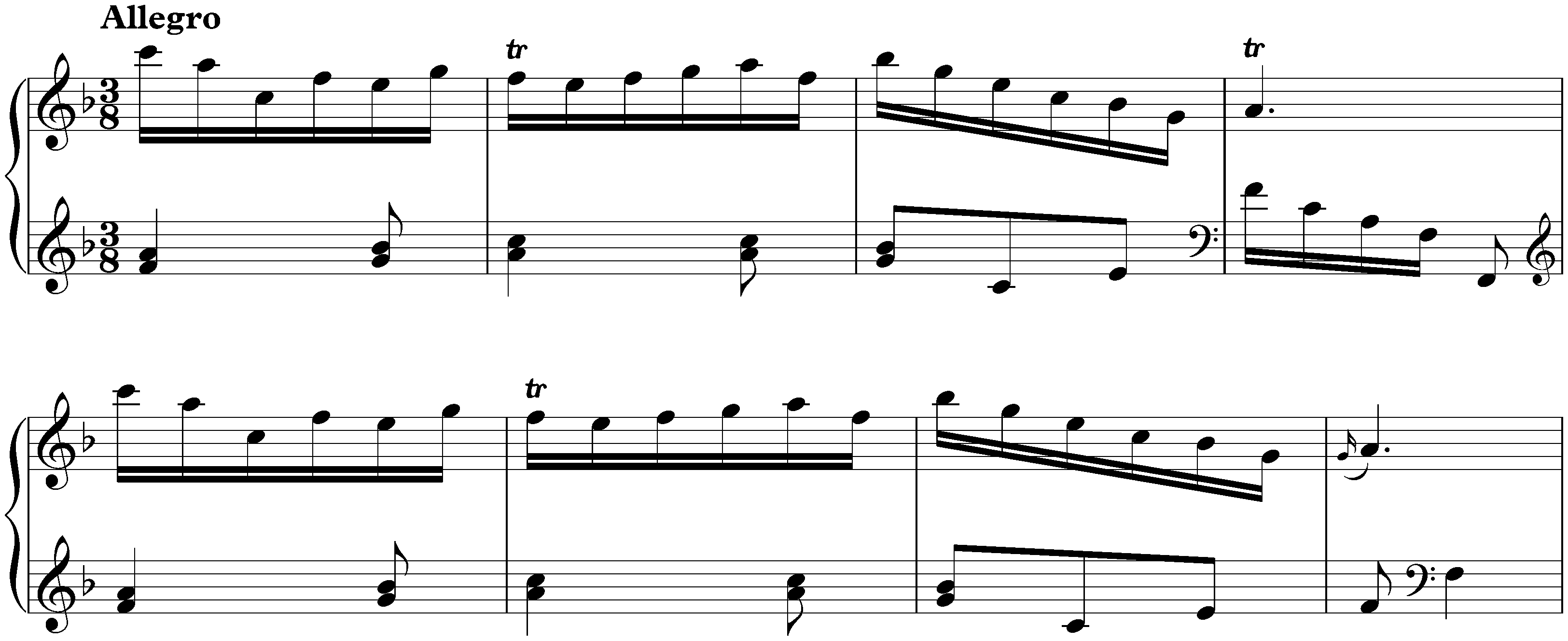 Sonata in F major, K. 107