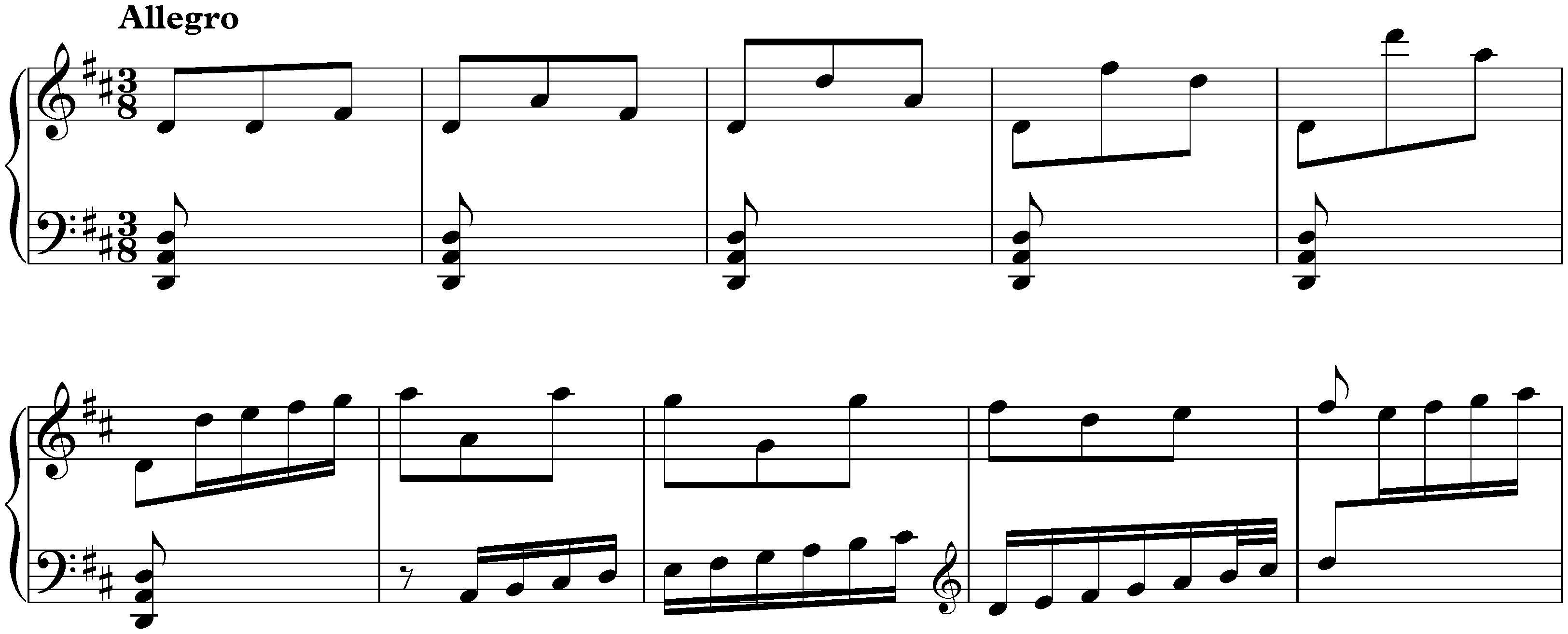 Sonata in D major, K. 119