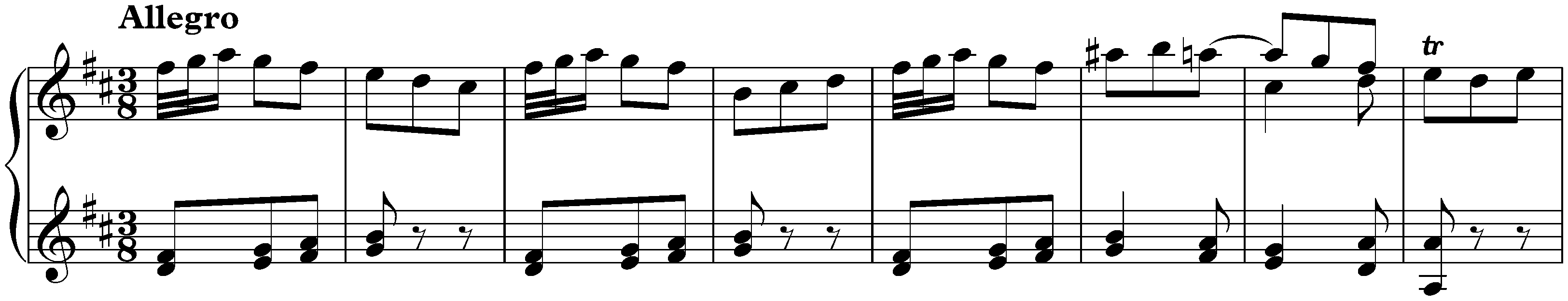 Sonata in D major, K. 122