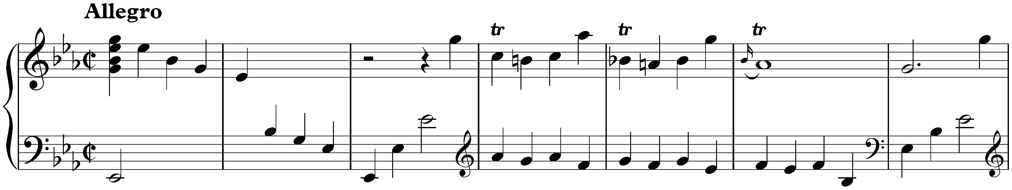 Sonata in E-flat major, K. 123
