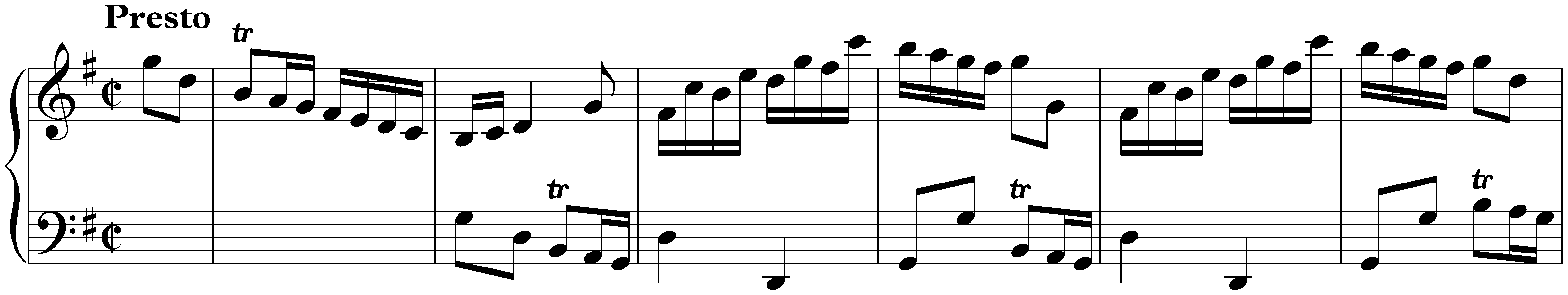 Sonata in G major, K. 13