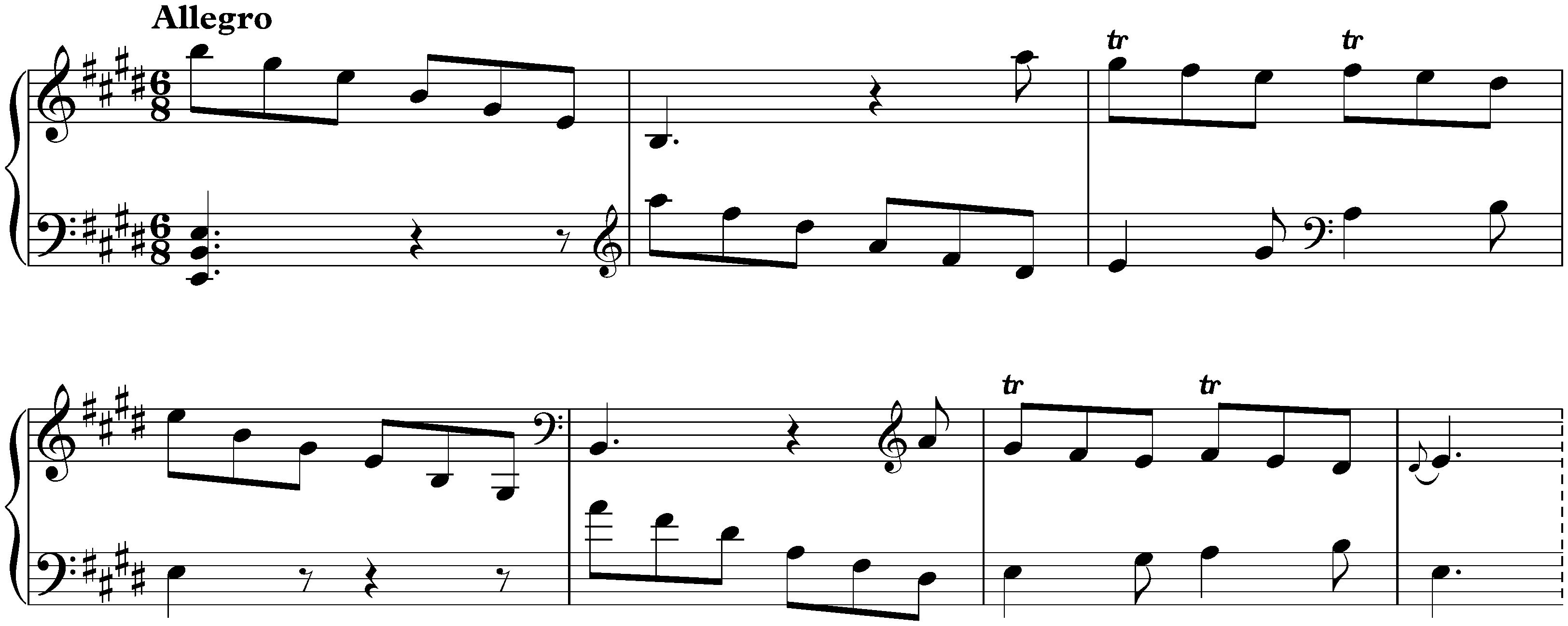 Sonata in E major, K. 135