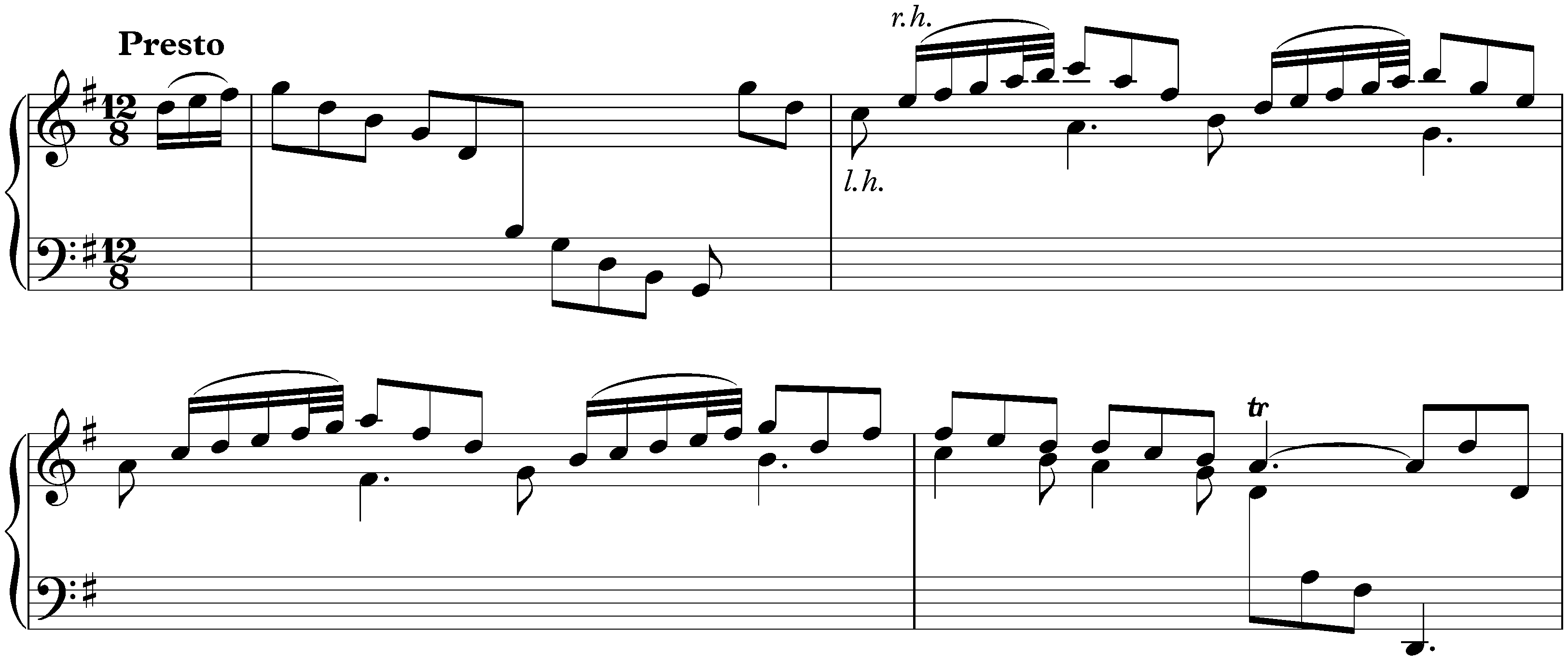 Sonata in G major, K. 14