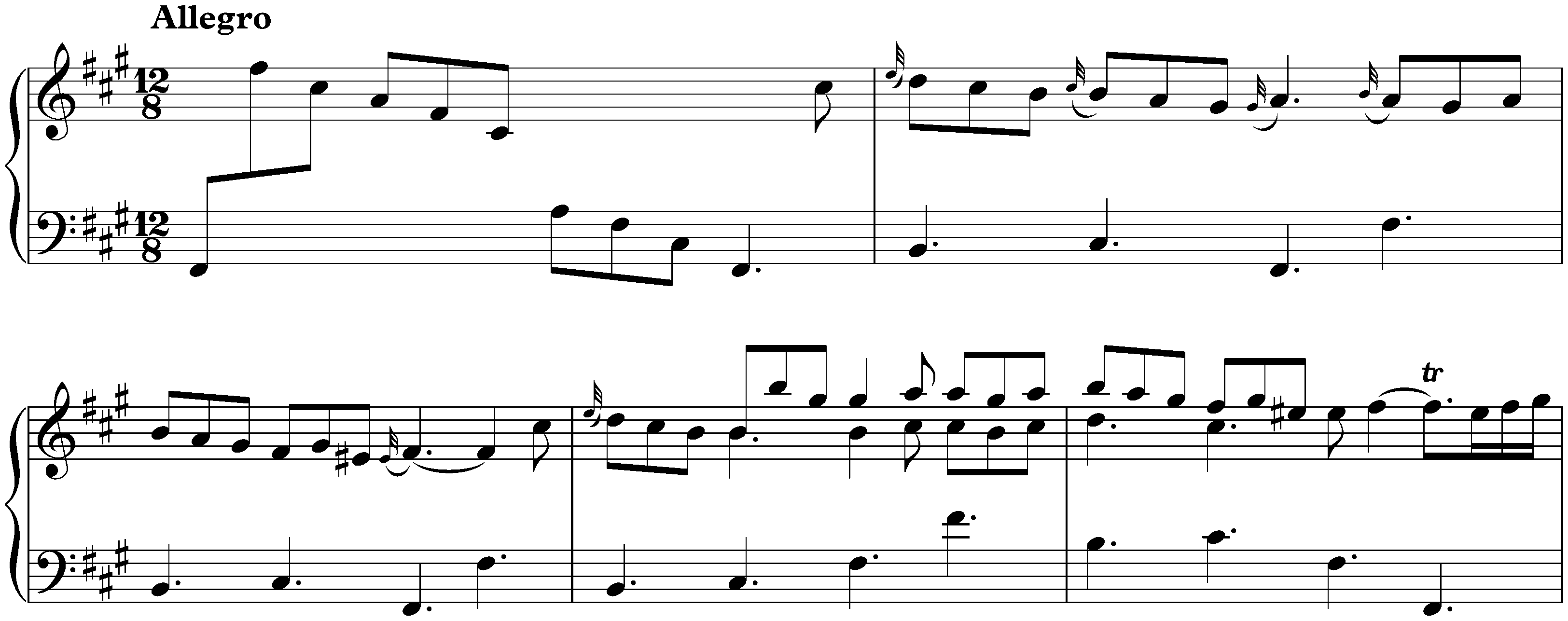 Sonata in F-sharp minor, K. 142