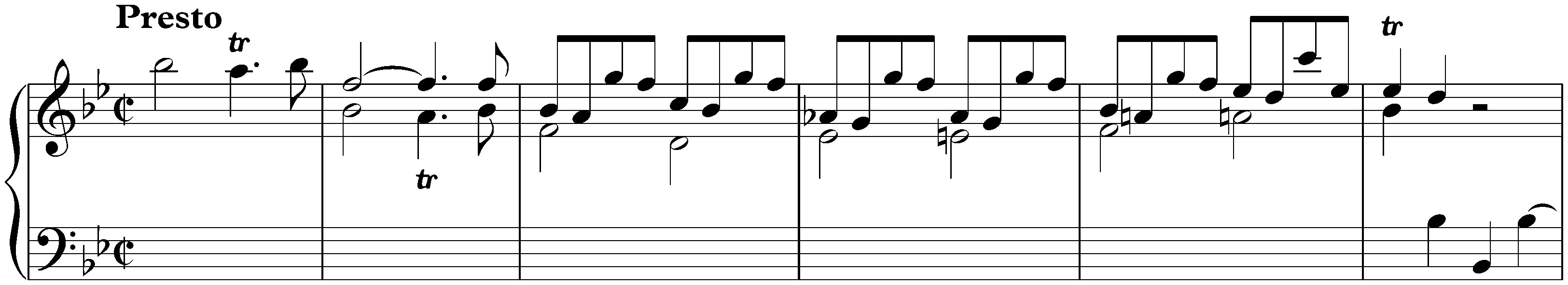 Sonata in B-flat major, K. 16
