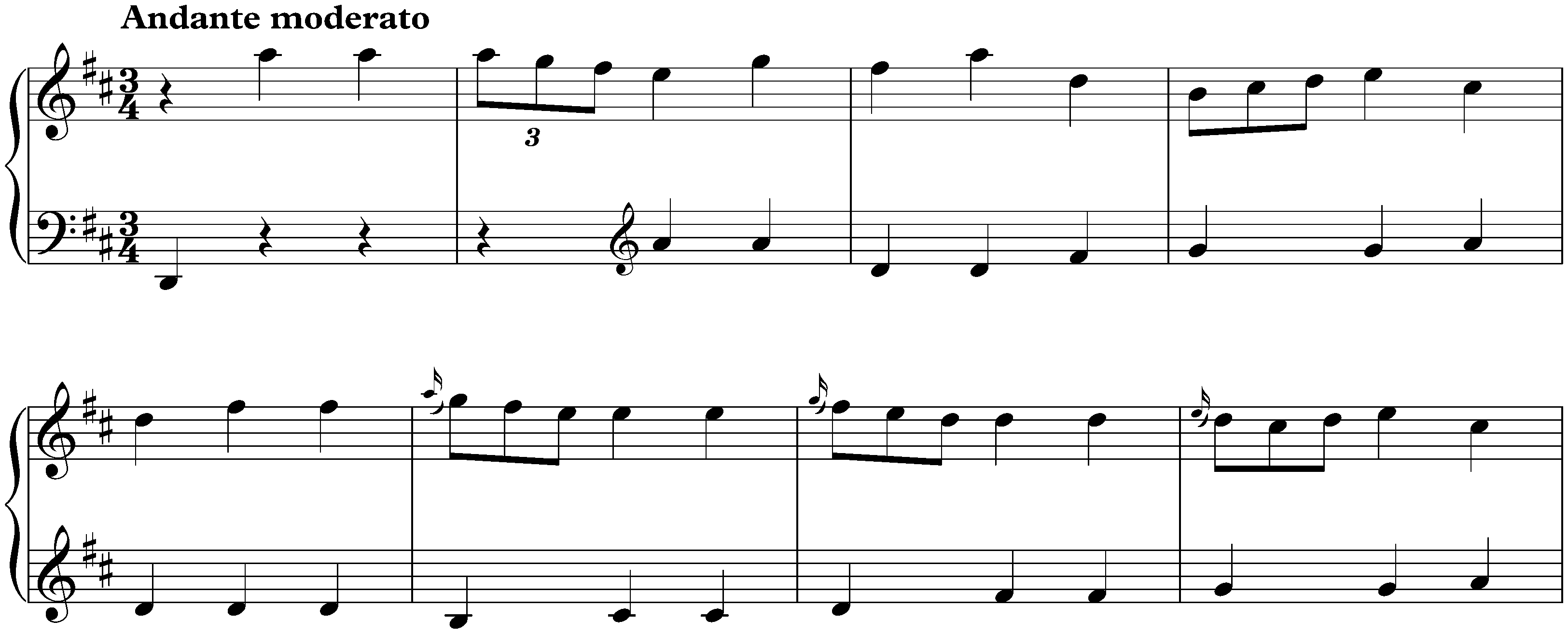 Sonata in D major, K. 164