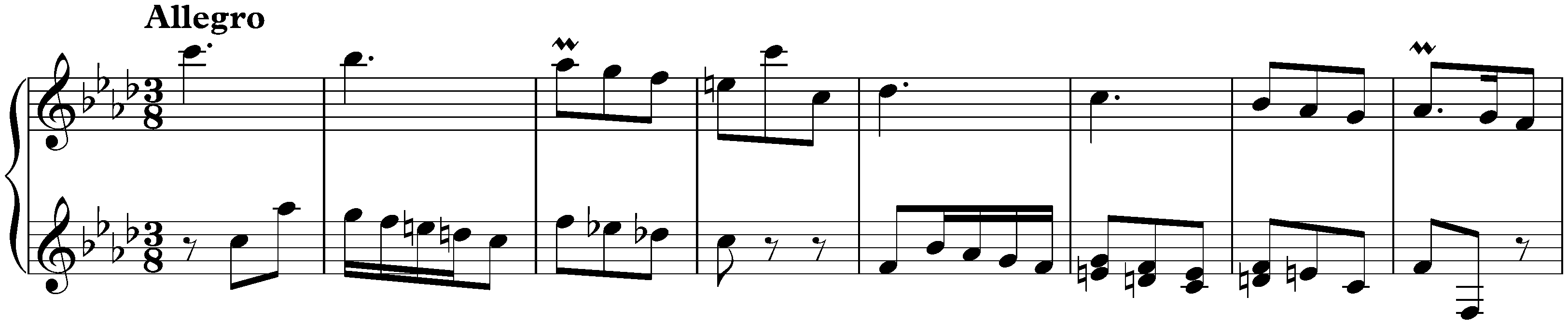 Sonata in F minor, K. 184