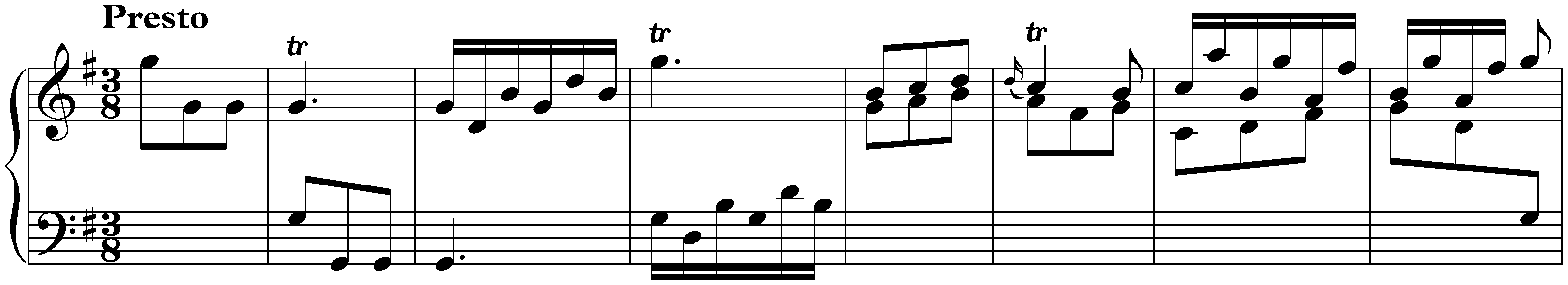 Sonata in G major, K. 2