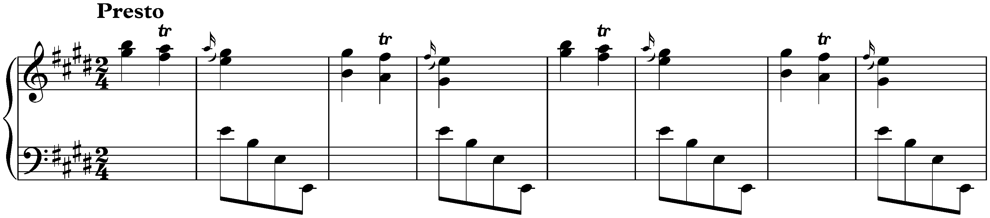 Sonata in E major, K. 20