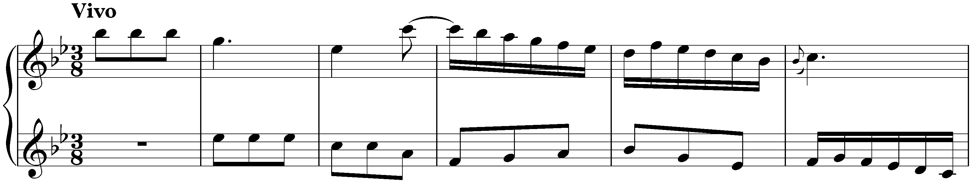 Sonata in B-flat major, K. 202