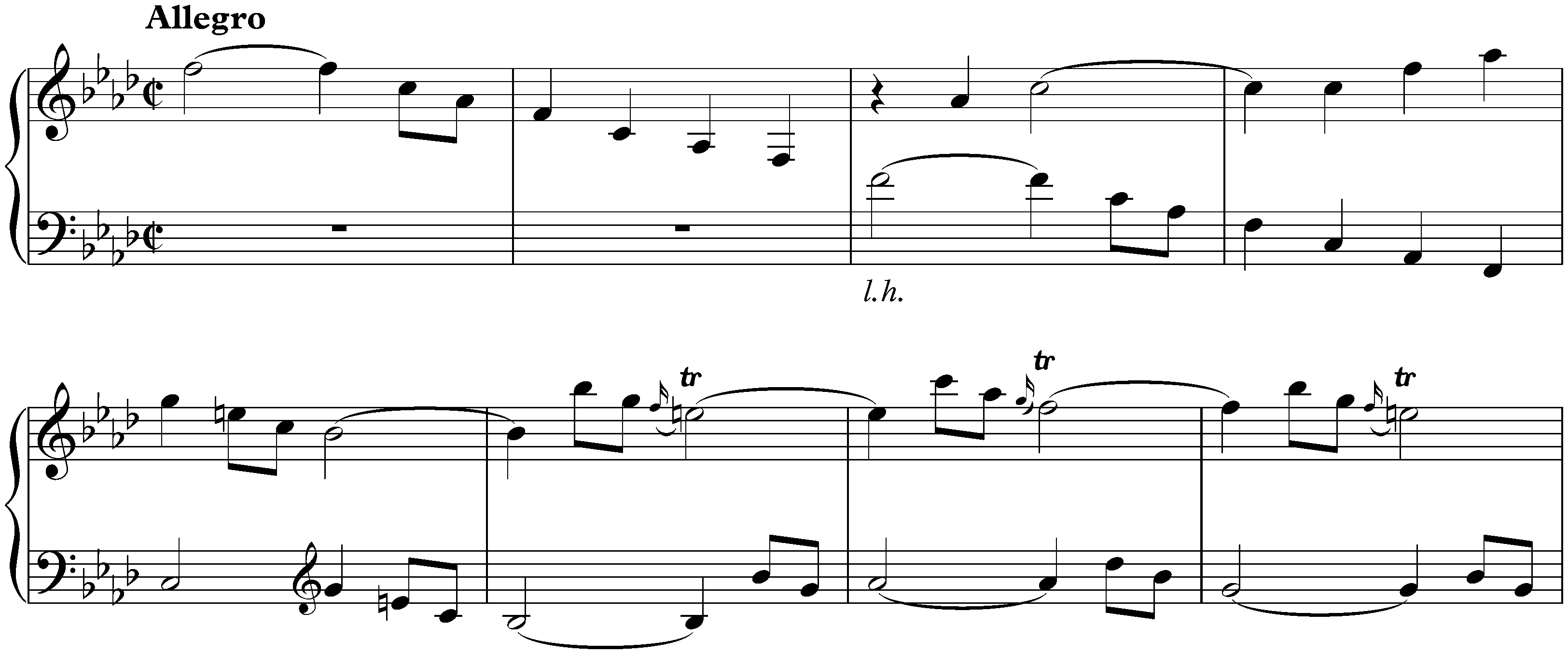 Sonata in F minor, K. 204a