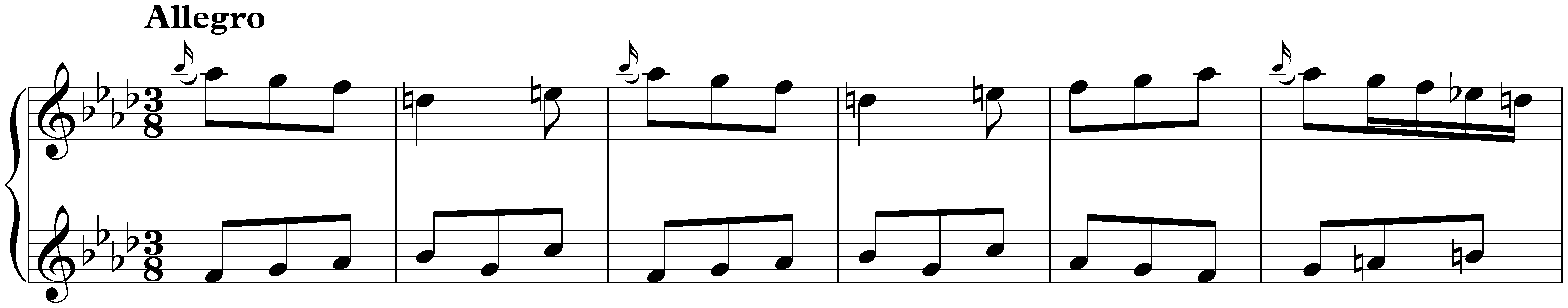 Sonata in F minor, K. 204a