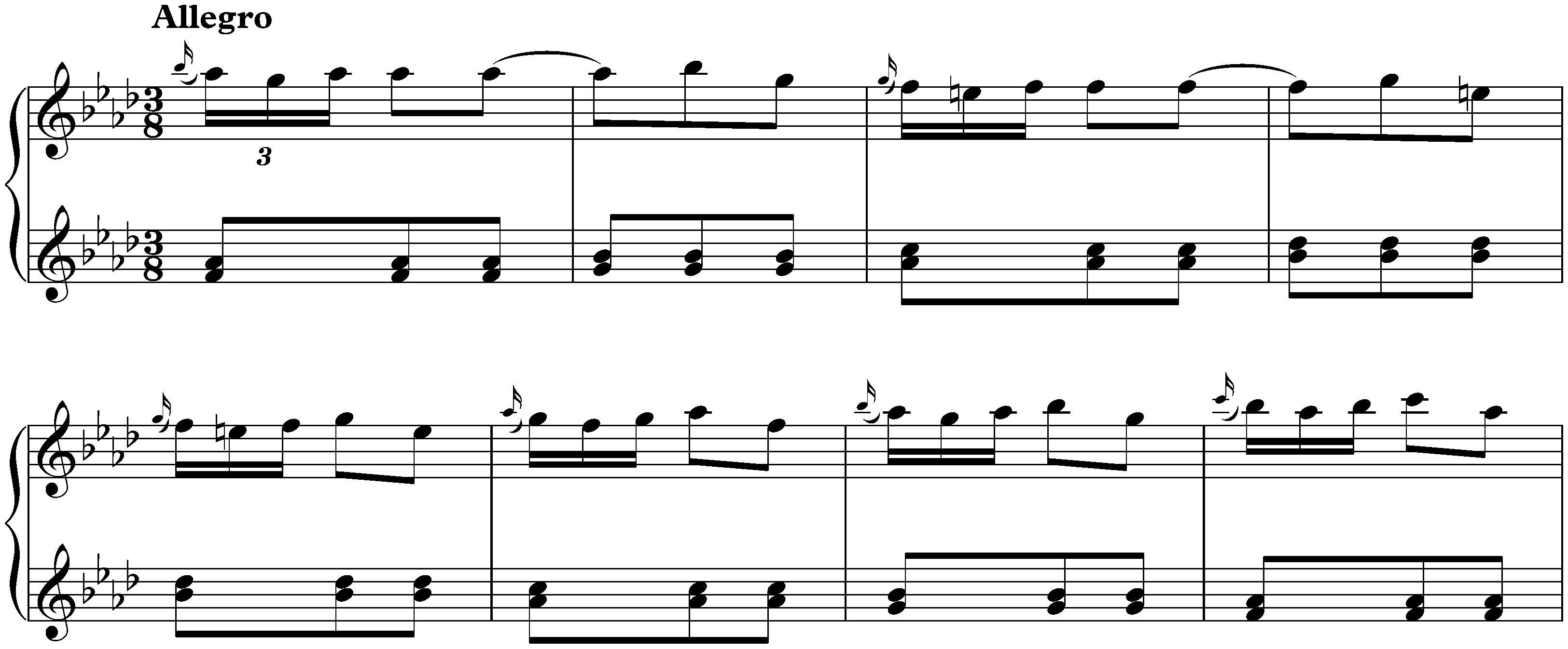 Sonata in F minor, K. 204b