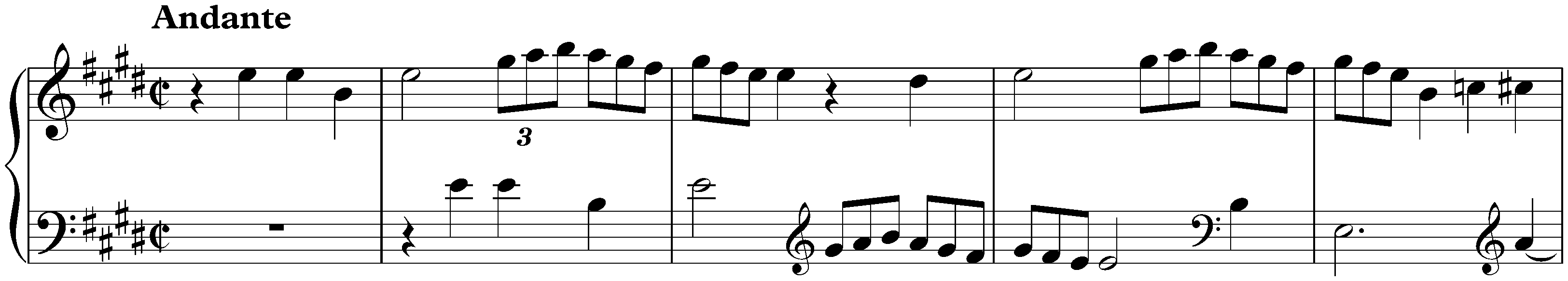 Sonata in E major, K. 206