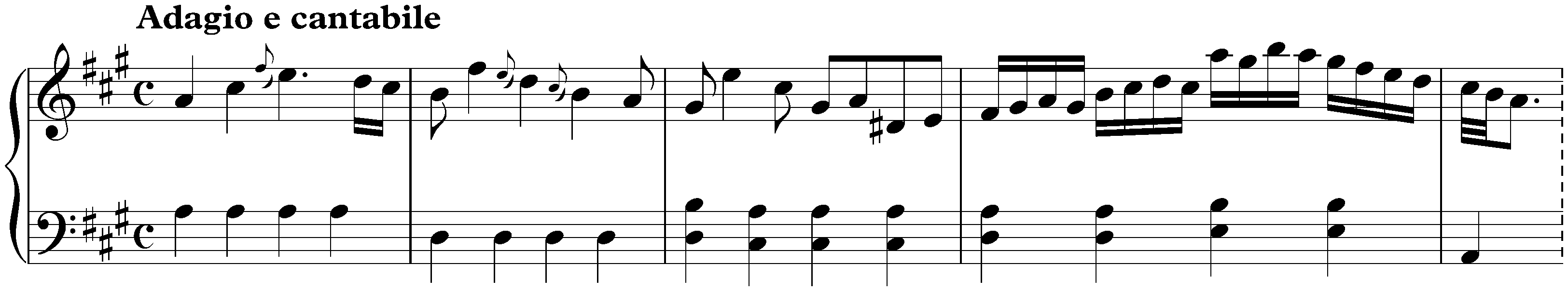 Sonata in A major, K. 208