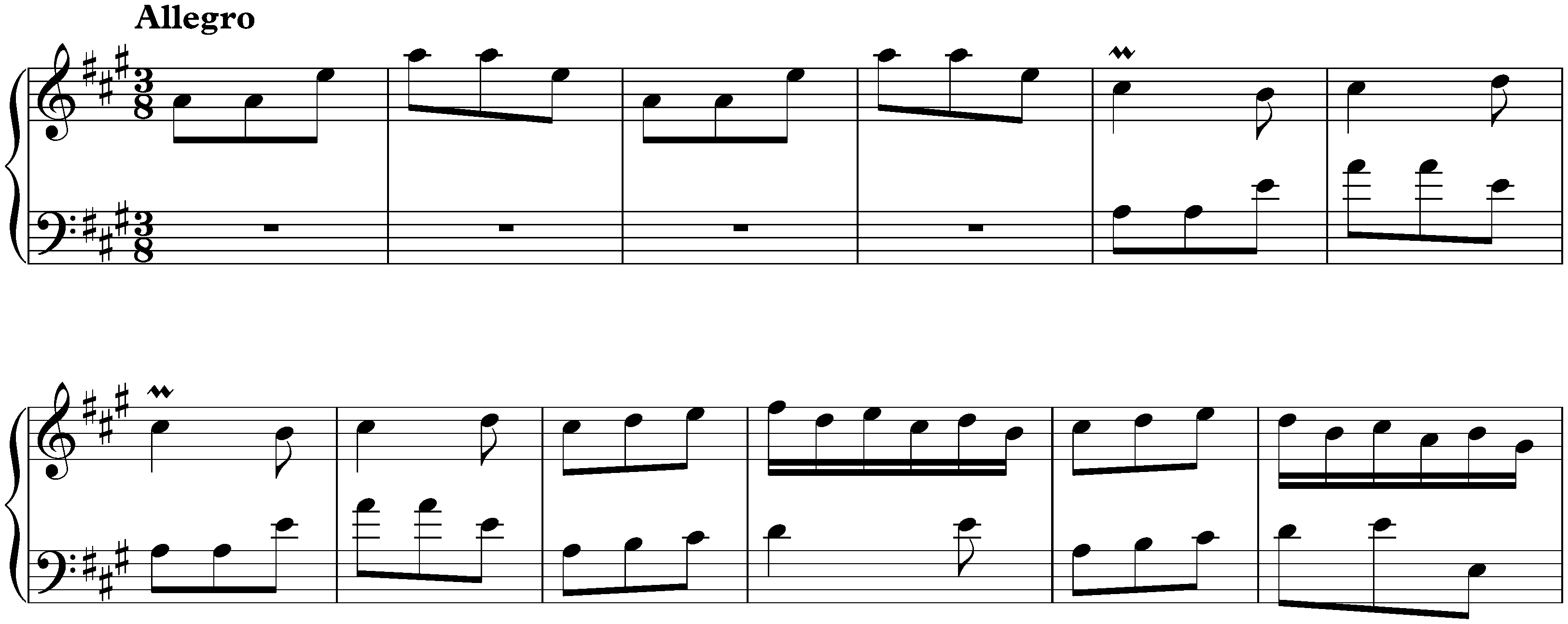 Sonata in A major, K. 209