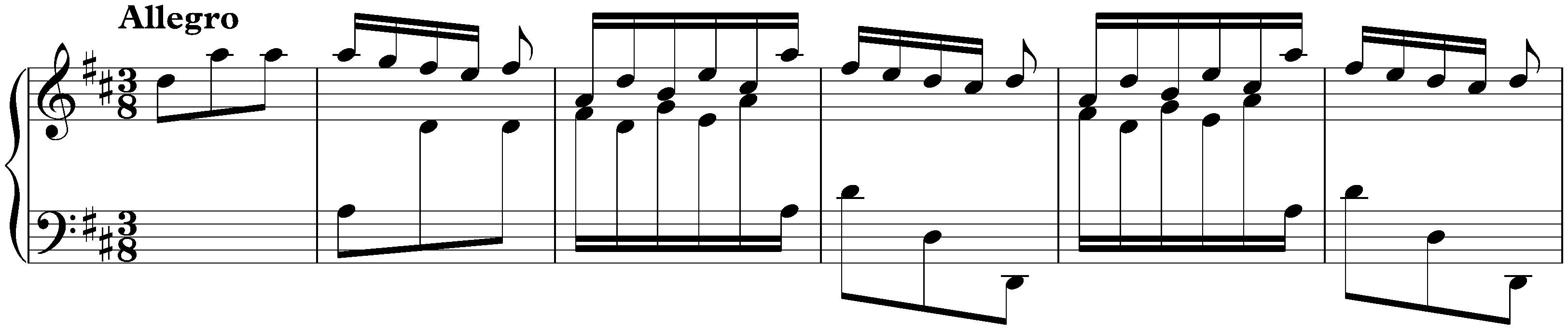 Sonata in D major, K. 21