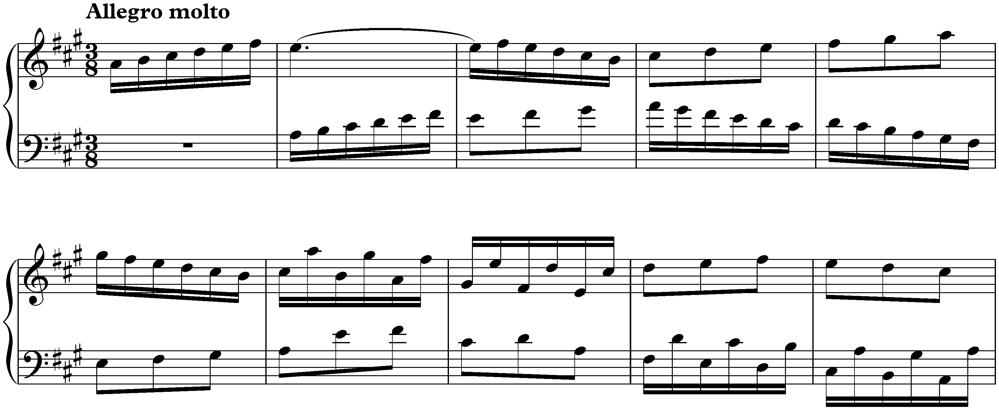 Sonata in A major, K. 212
